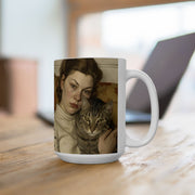Ceramic Mug 15oz Gift for Artist Gift for Sensitive Woman Gift for English Art Lover