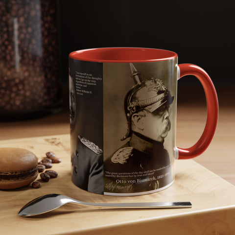 German History Commemorative Coffee Mug, Otto von Bismarck Kaiser Wilhelm, Tea Cup, Historical Gift, Gift for History Buffs
