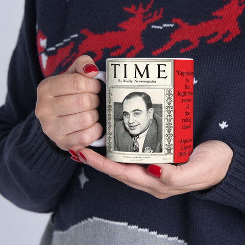 Entrepreneurial Mug, Al Capone Meyer Lansky American Gangsters, 11oz 15oz Ceramic Cup, Provocative Quotes Coffee Tea Cup, Gift for Coffee