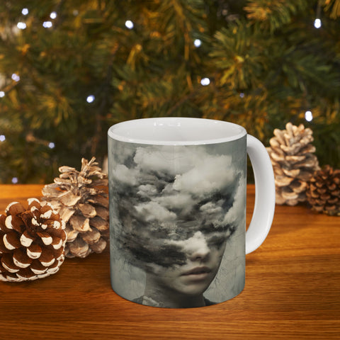 William Tell's Daughter Ceramic Mug, Nick Palsgraf Art, 11oz, 15oz, Unique Coffee Cup, Gift for Art Lovers, Kitchen Decor, Tea Mug