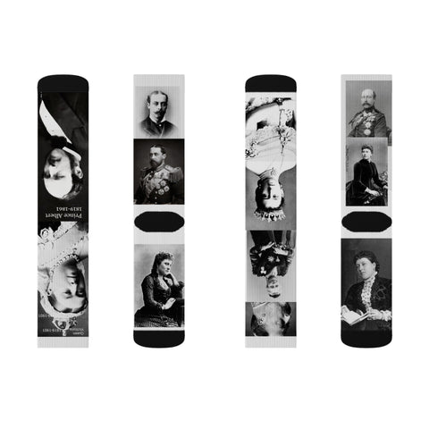 19th Cent. English Royal Socks Queen Victoria, Prince Albert & Children Gift for Girlfriend gift for Woman Gift for Mom