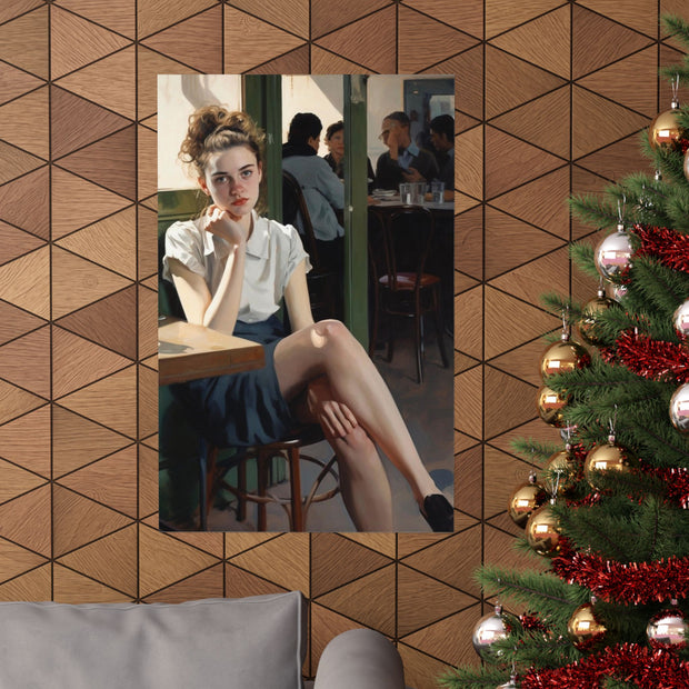 Portrait Matte Vertical Poster, Nick Palsgraf Art, Mother McAuley High School, Fox's Pizza, 1977, Neurotic Tension,