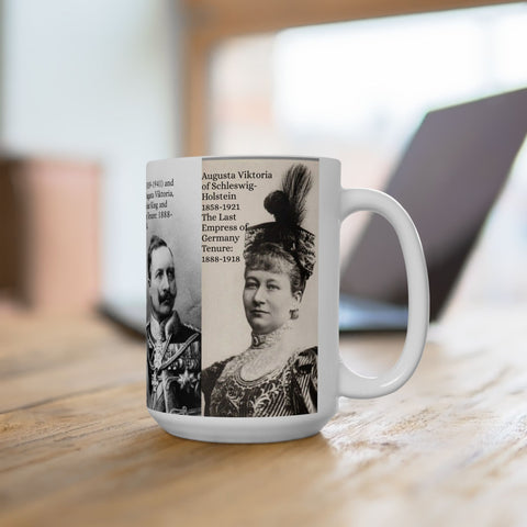 Ceramic Mug 15oz Empress Augusta Viktoria and Kaiser Wilhelm II of Germany