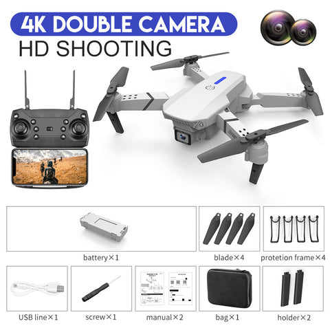 E88 Drone – Foldable 4K Dual Camera RC Quadcopter with HD Aerial Photography & Remote Control