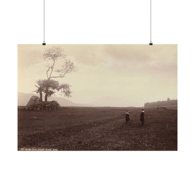 Vintage Landscape Matte Poster, Retro Art Print, Home Decor, Nature Wall Art, Gift for Nature Lovers, Aesthetic Room Decor