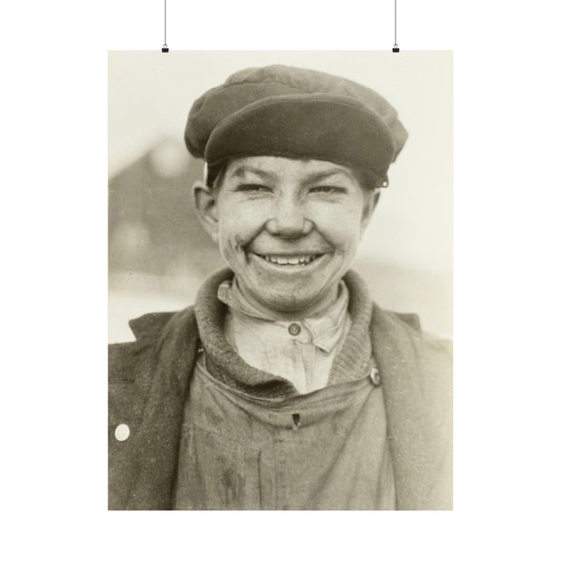 Vintage Coal Miner Matte Poster, West Virginia Historical Wall Art Print,