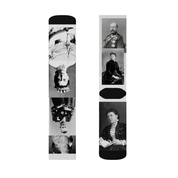 19th Cent. English Royal Socks Queen Victoria, Prince Albert & Children Gift for Girlfriend gift for Woman Gift for Mom