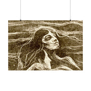 Matte Horizontal Posters Edvard Munch Norwegian "On the Waves of Love" 1896 Courtesy of Art Institute of Chicago