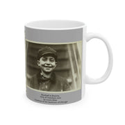Vintage Photo Collage Ceramic Mug, 11oz or 15oz, Photography Gift: "Baseball in Boston" 1909 and "Untitled" 1910 both by Lewis Wickes Hine
