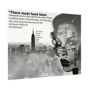 Poster Print, Great Gatsby Watercolor Art, Daisy Buchanan, Literary Quote, Wall Decor, Home Office Decoration