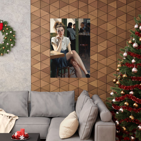 Portrait Matte Vertical Poster, Nick Palsgraf Art, Mother McAuley High School, Fox's Pizza, 1977, Neurotic Tension,