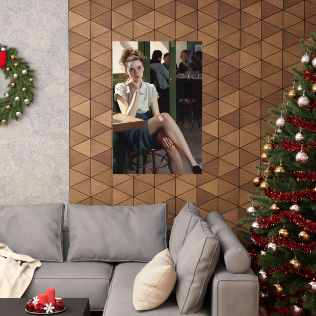 Portrait Matte Vertical Poster, Nick Palsgraf Art, Mother McAuley High School, Fox's Pizza, 1977, Neurotic Tension,