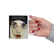 Ceramic Mug: Vintage Bathing Beauties and Quotes, 11oz or 15oz Cup for Coffee Lovers, Unique Gift for Art and Literature Fans, Retro Funny