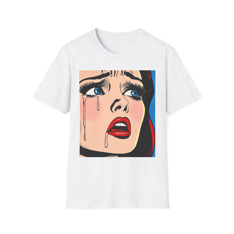 The Weeping Woman Unisex T-Shirt - High Neckline Graphic Tee for Men and Women, Art Print Shirt, Gift for Art Lovers, Day of the Dead Shirt,