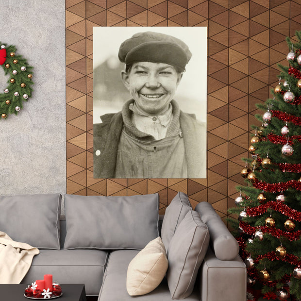 Vintage Coal Miner Matte Poster, West Virginia Historical Wall Art Print,