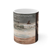 Literary Quote Winslow Homer Coffee Mug, Lewis Carroll Tea Cup, 11oz Drinkware Gift, Big Short June Jordan, Funny Ceramic Hot Beverage Cup,