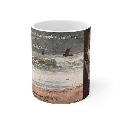 Literary Quote Winslow Homer Coffee Mug, Lewis Carroll Tea Cup, 11oz Drinkware Gift, Big Short June Jordan, Funny Ceramic Hot Beverage Cup,