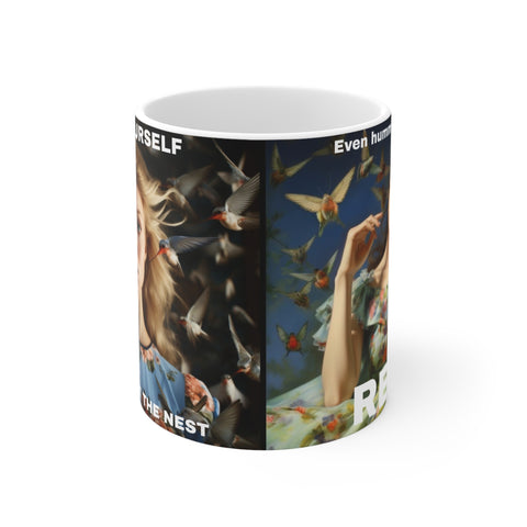 Mug 11oz Mug gift for college student gift for daughter gift for student Even Hummingbirds Need to Rest Coffee Mug