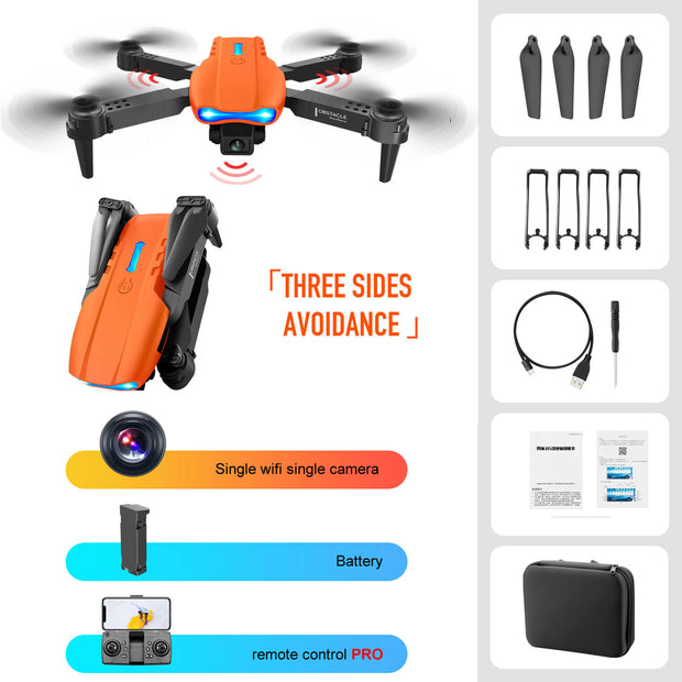 4K Dual Camera Drone – Remote Control Quadcopter with 3-Sided Obstacle Avoidance & HD FPV