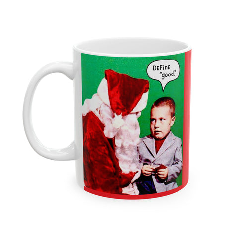 Ceramic Mug 11oz Santa Claus with Kid Funny