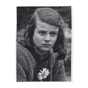 Arctic Fleece Blanket Sophie Scholl 1921-1943 German Anti-Nazi Resistance Fighter