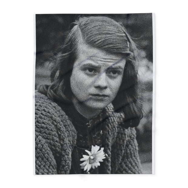 Arctic Fleece Blanket Sophie Scholl 1921-1943 German Anti-Nazi Resistance Fighter