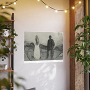 Art Poster Reproduction, Edvard Munch Print, Two Human Beings, The Lonely Ones, Wall Art Decor, Home Office Decor, Vintage Art Print