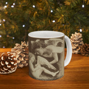 Ceramic Mug with Julia Margaret Cameron's Rare Masterworks, Madonna Riposata & Venus Chiding Cupid, Fine Art Photography Vintage Gift, Art