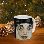 Ceramic Mug: Vintage Bathing Beauties and Quotes, 11oz or 15oz Cup for Coffee Lovers, Unique Gift for Art and Literature Fans, Retro Funny