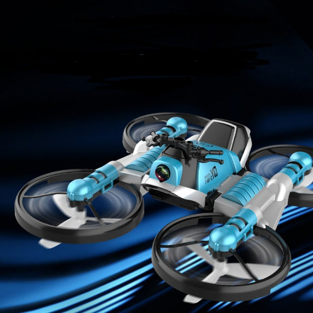 WiFi FPV RC Drone Motorcycle 2-in-1 – Foldable Quadcopter with Camera & Altitude Hold