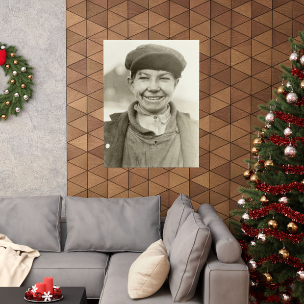 Vintage Coal Miner Matte Poster, West Virginia Historical Wall Art Print,