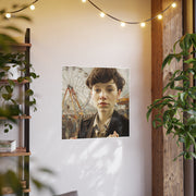 Poster Print, The Carnival of Mystique by Nick Palsgraf (2025), Irish Girl Confronting with Raised Fists, Art Paper Wall Art, Photo Print,