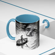 Vintage Art Accent Coffee Mug, Photo by Eugene Atget, Teri Kulat Quotation, Unique Gift for Therapists, 11oz Mug, Chic Coffee Cup, Art