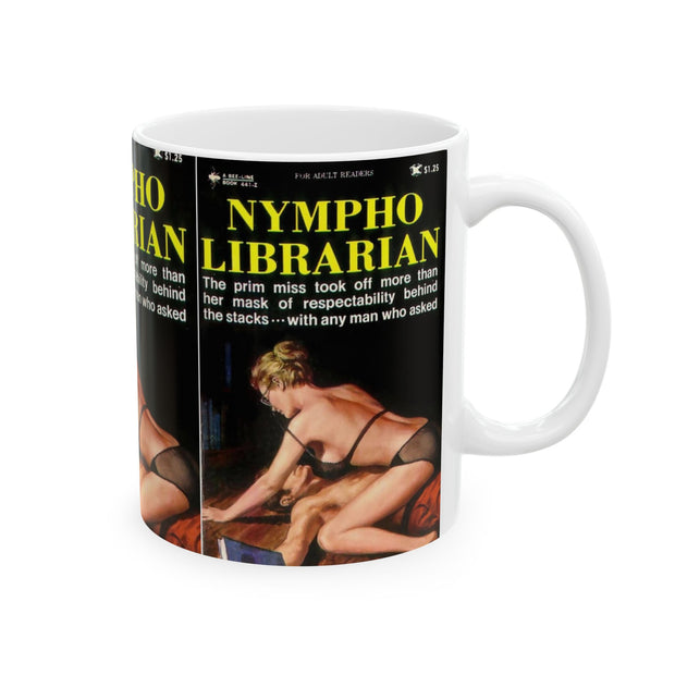 Pulp Fiction Nympho Librarians Ceramic Mug 11oz Gift for Pulp Fiction Fan Gift for Boyfriend Gift for Artist Gift for Artist Wannabee