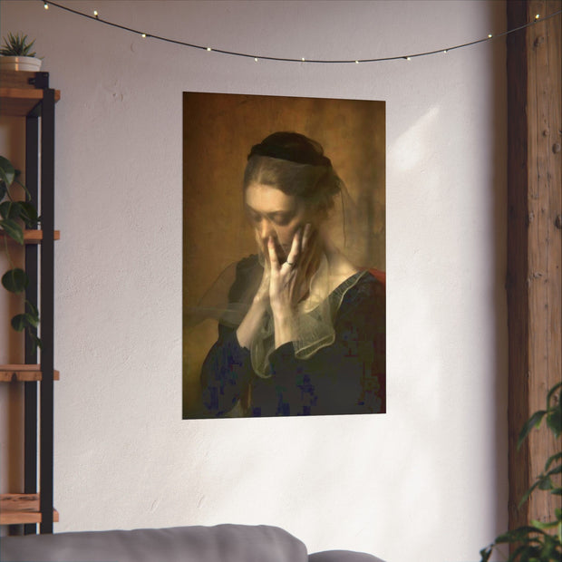 Vertical Poster, "Grieving with Dignity" 24x36 Painting by Nick Palsgraf, Matte Print, Wall Art for Home Decor, Bereavement Gift, Sympathy