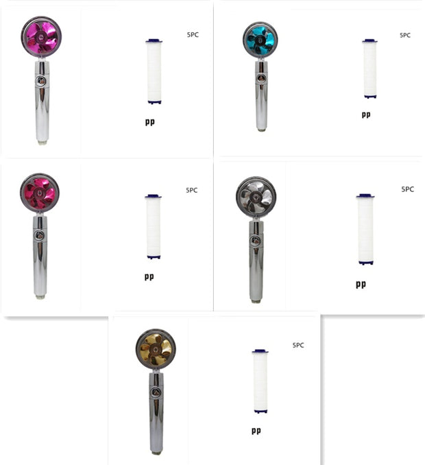 360 Rotating Water-Saving Shower Head