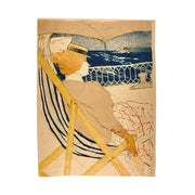 Velveteen Plush Blanket Toulouse-Lautrec The Passenger in Cabin 54-Cruise ( 1896 ) Courtesy of Art Institute of Chicago