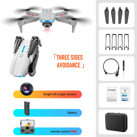 4K Dual Camera Drone – Remote Control Quadcopter with 3-Sided Obstacle Avoidance & HD FPV