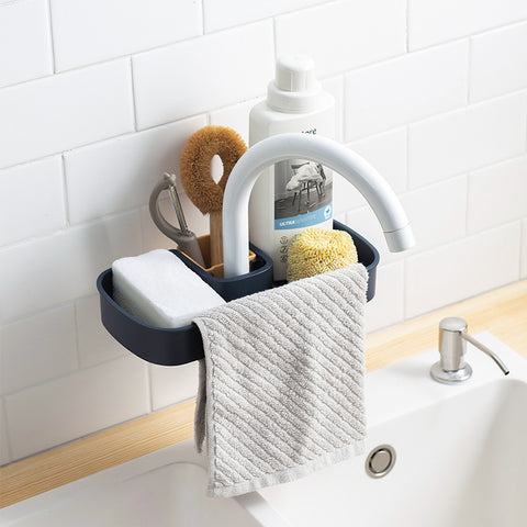 Sink Shelf Soap  Sponge Drain Rack 