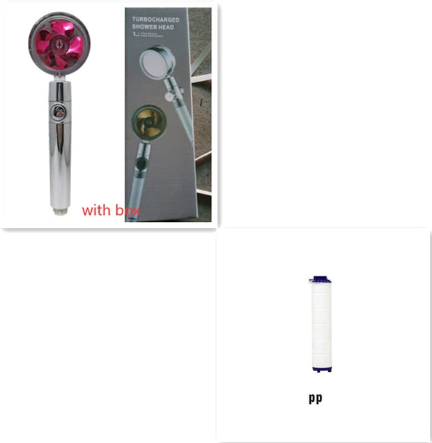 360 Rotating Water-Saving Shower Head